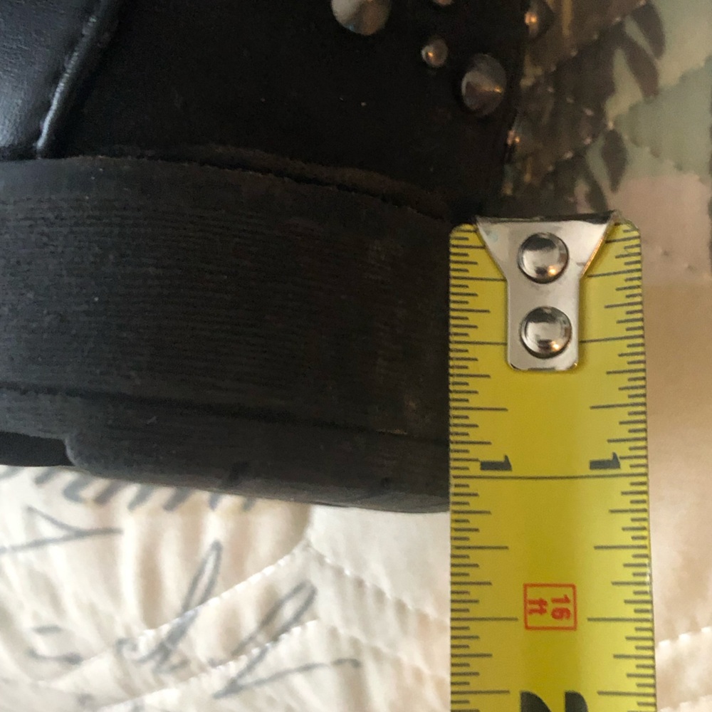 Black Studded Knee-High Boots - Picture 10 of 13
